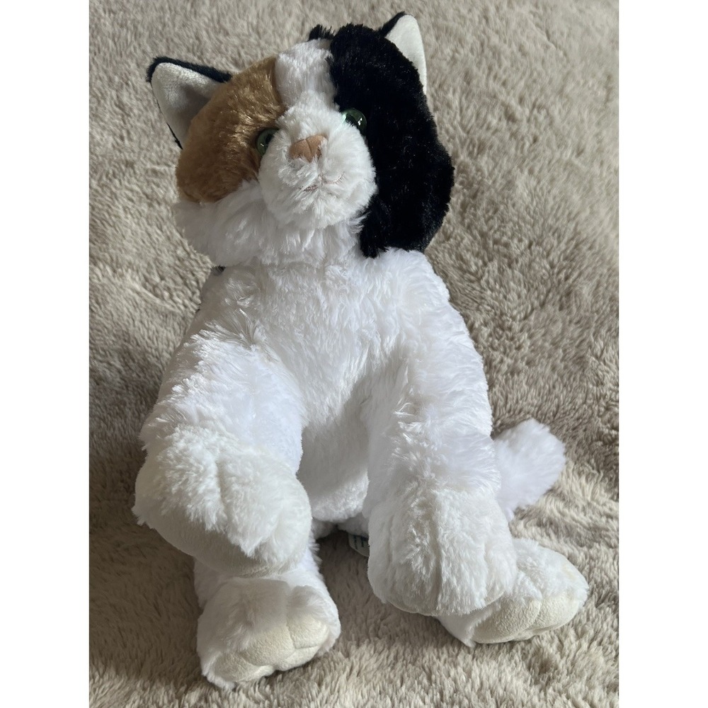 Build-A-Bear BAB Calico Kitty Cat Plush Stuffed Animal Black Brown White 12"